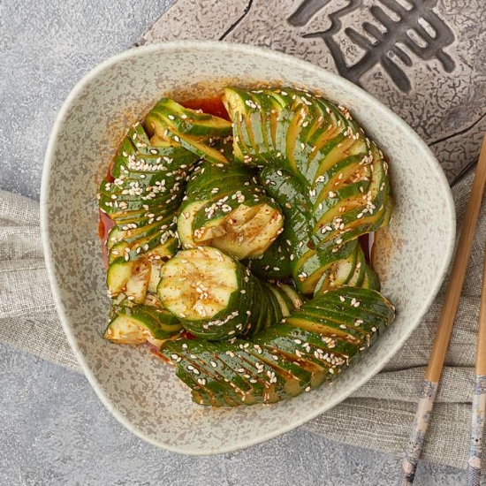 Picture of Cucumber with spicy sauce