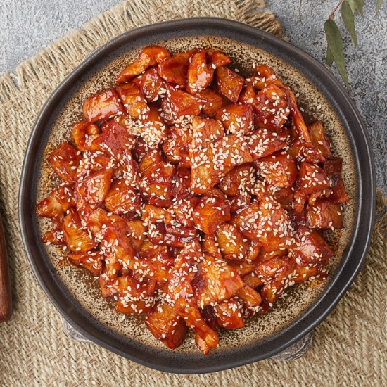 Picture of Pork with potatoes and sesame in soy sauce(Half Portion)