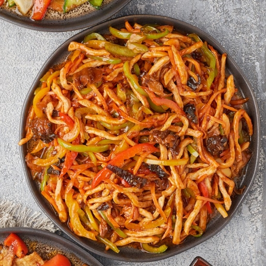 Picture of Pork in a sweet-sour-spicy sauce (half portion)