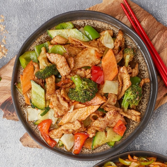 Picture of Pork with vegetables(half  portion)