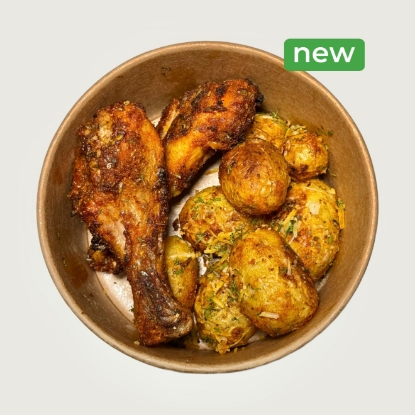 Picture of Roasted chicken drumsticks w/ Side