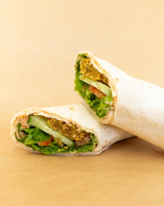 Picture of Falafel wrap with Mutabal
