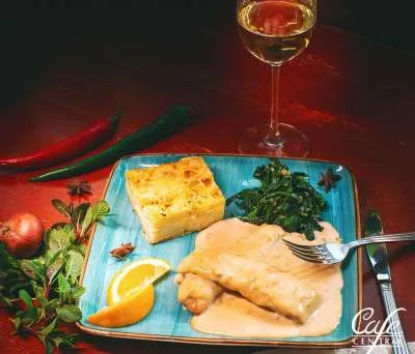Picture of Trout in wine sauce