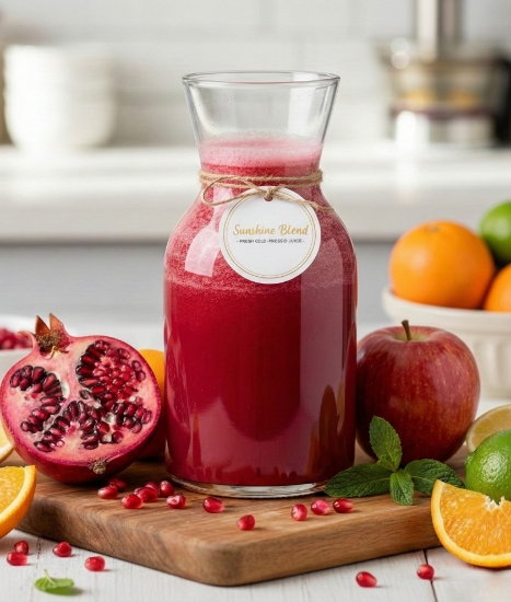 Picture of Freshly squeezed citrus juice with pomegranate  250 - 270ml